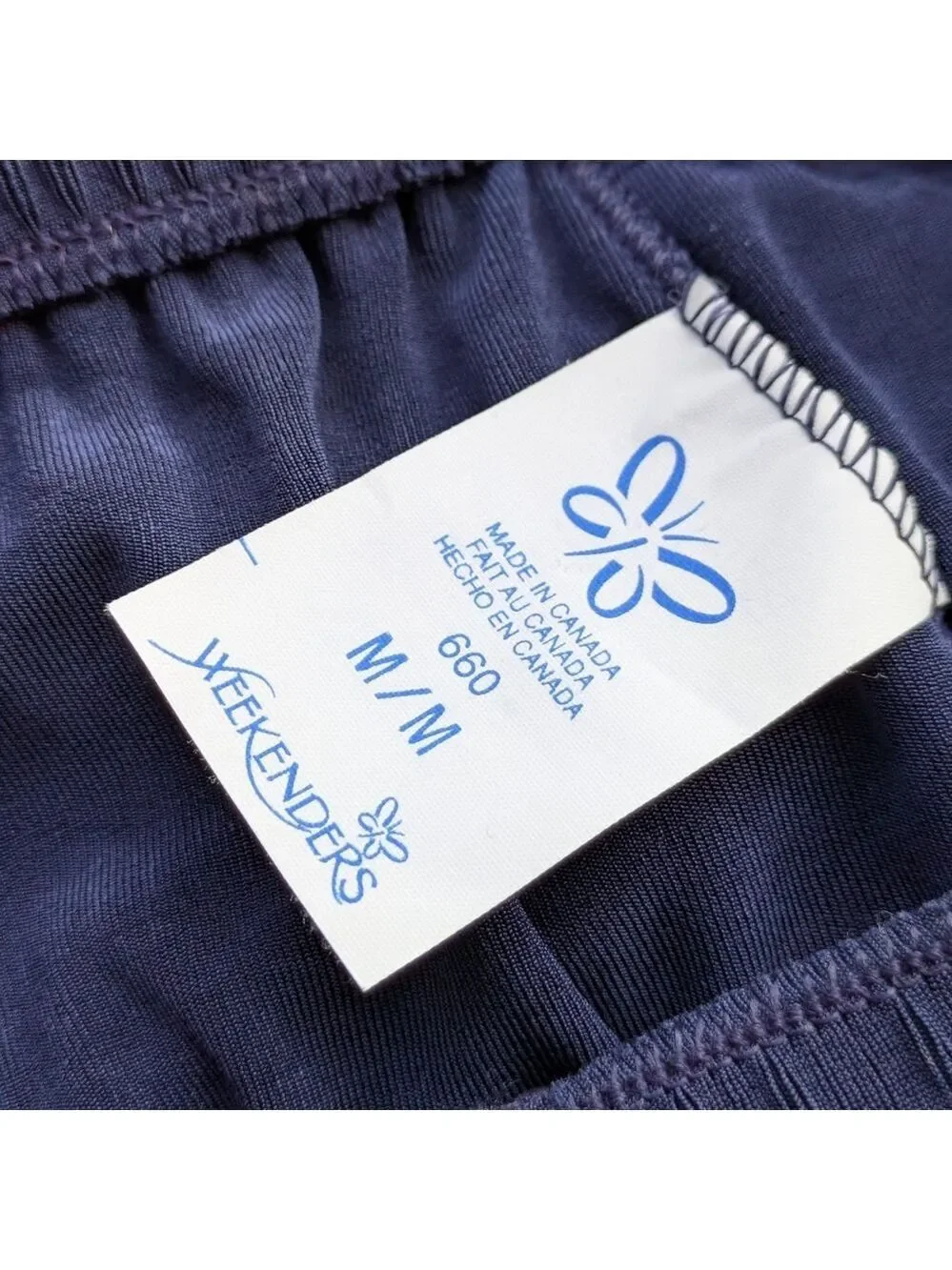 Lounge Set Blue Top and Pants Two Piece Knit Comfort Relaxed Fit, Medium
